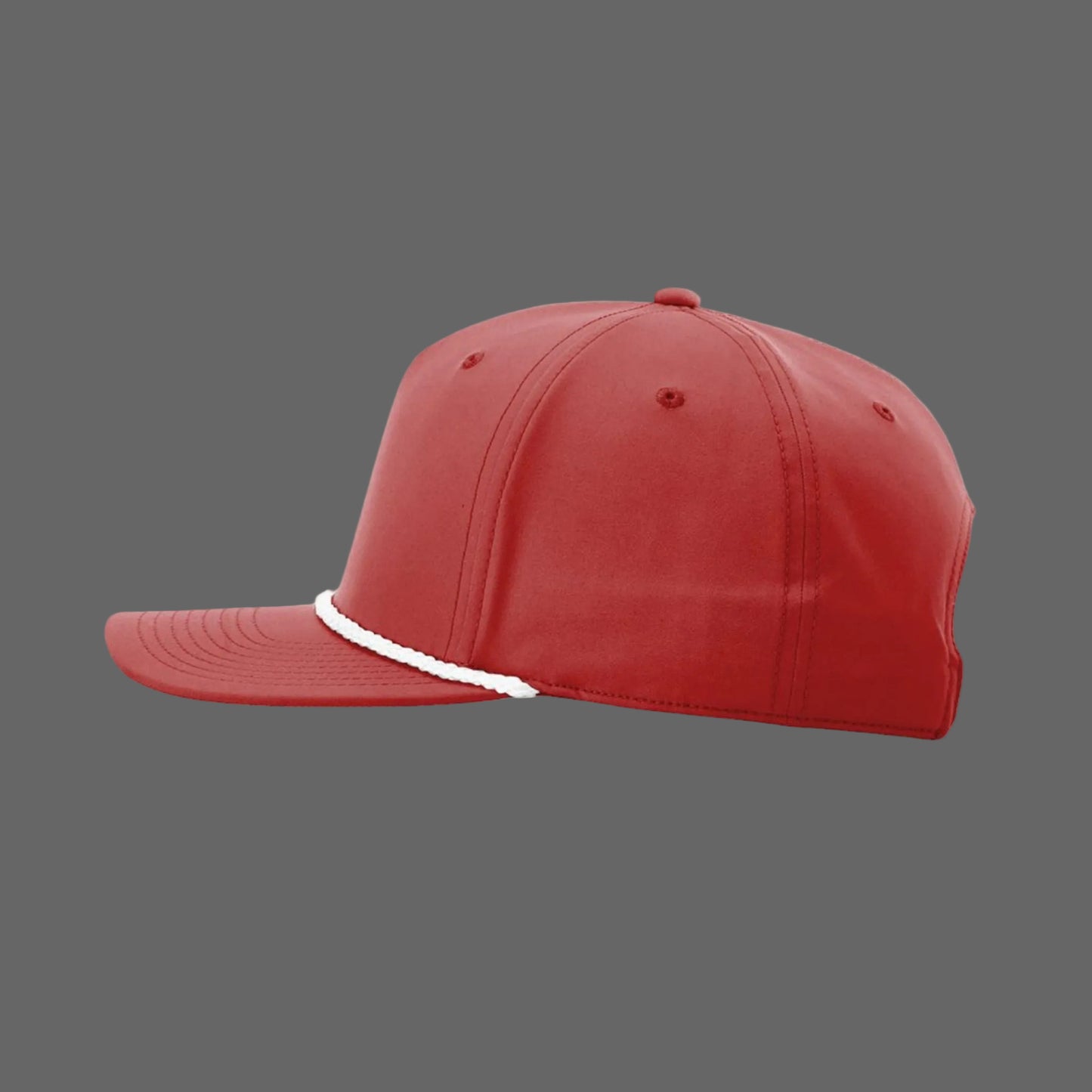Dope Shot 5-Panel Rope Cap Red