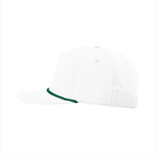 Dope Shot 5-Panel Rope Cap - White