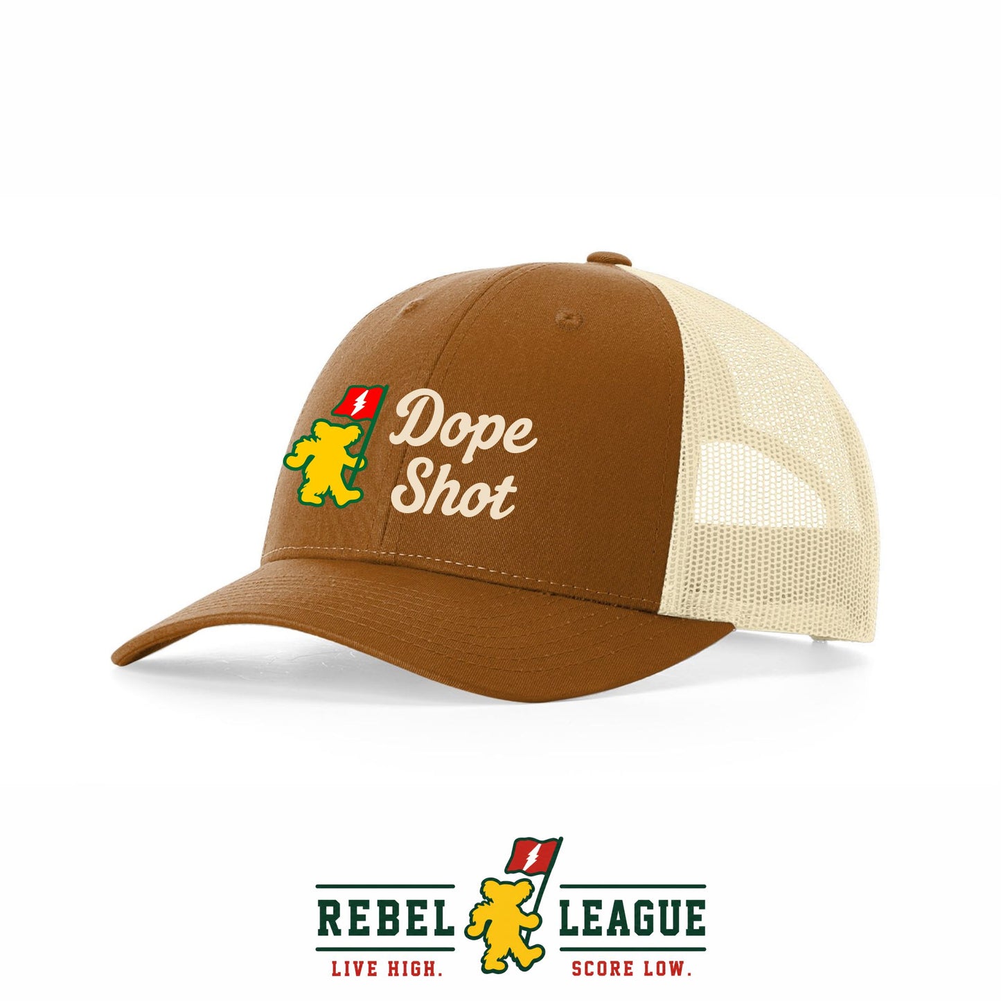 Dope Shot Trucker Cap - Caramel/Birch