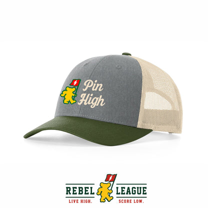 Pin High Trucker Cap - Grey/Birch/Olive