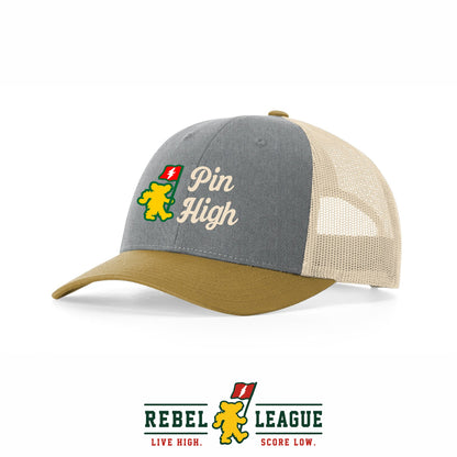 Pin High Trucker Cap - Grey/Birch/Amber