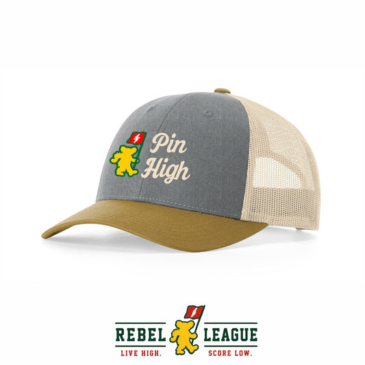 Pin High Trucker Cap - Grey/Birch/Amber