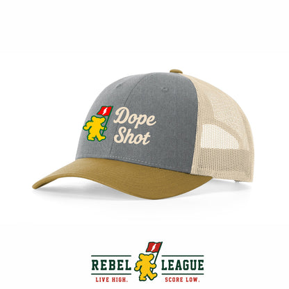 Dope Shot Trucker Cap - Grey/Birch/Amber