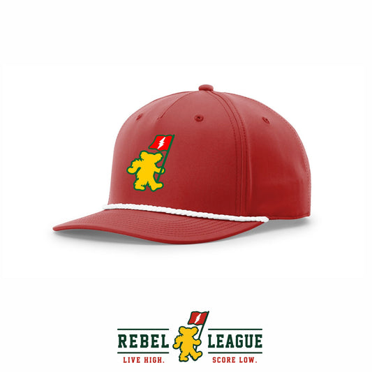 RL Bear 5-Panel Rope Cap Red