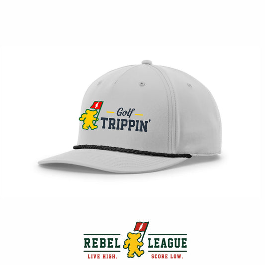 Golf Trippin' 5-Panel Rope Cap Lt Grey