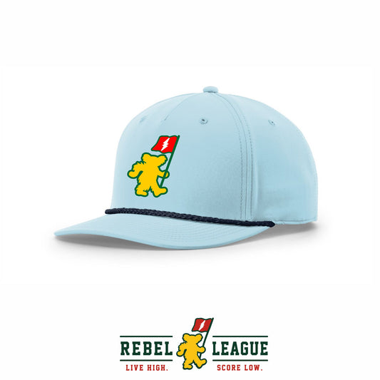 RL Bear 5-Panel Rope Cap Soft Blue