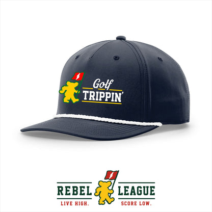 Golf Trippin' 5-Panel Rope Cap - Midnight Navy