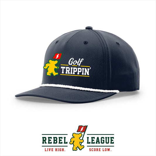 Golf Trippin' 5-Panel Rope Cap - Midnight Navy