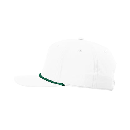 Hit the Hybrid 5-Panel Rope Cap - White