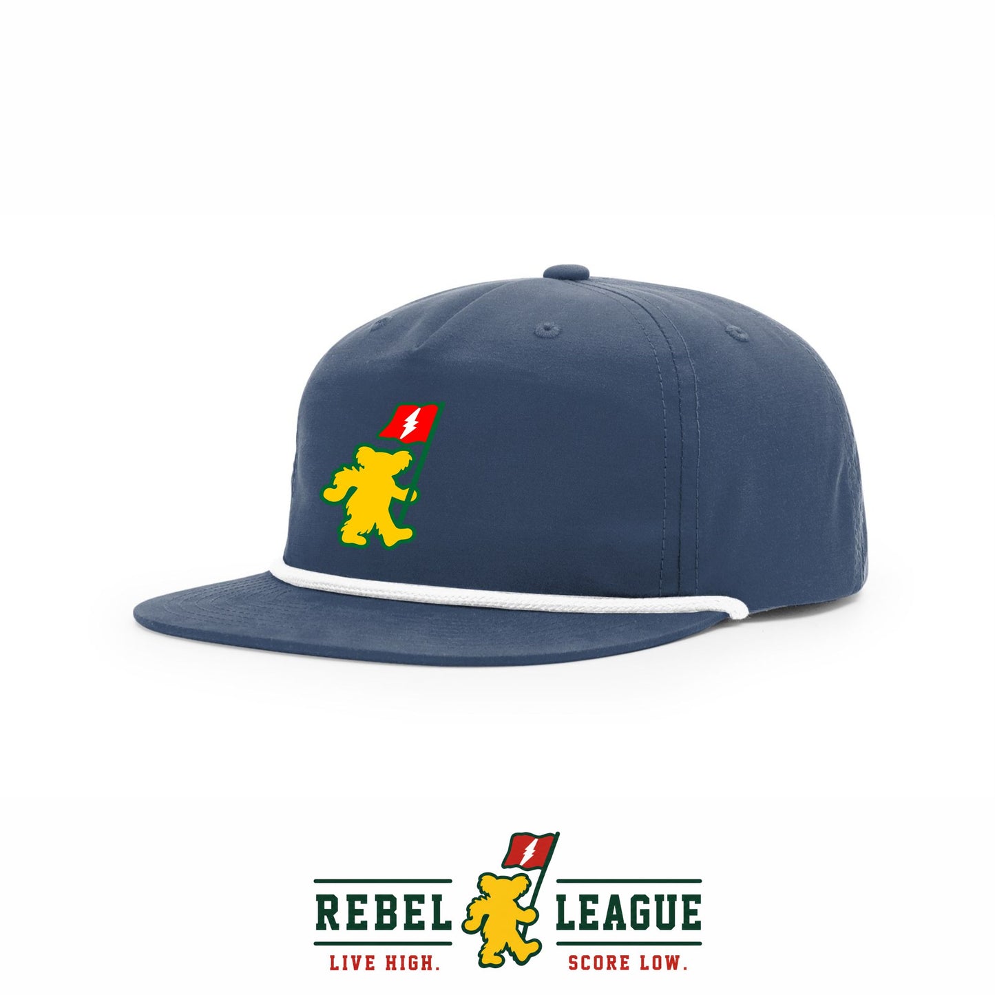 RL Bear 5-Panel Rope Cap Navy