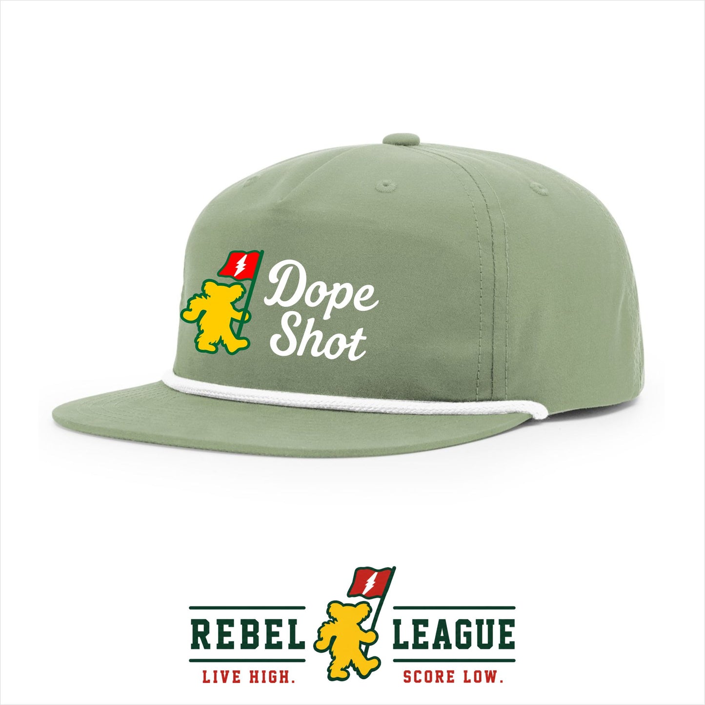 Dope Shot Gramps Cap Sage/White