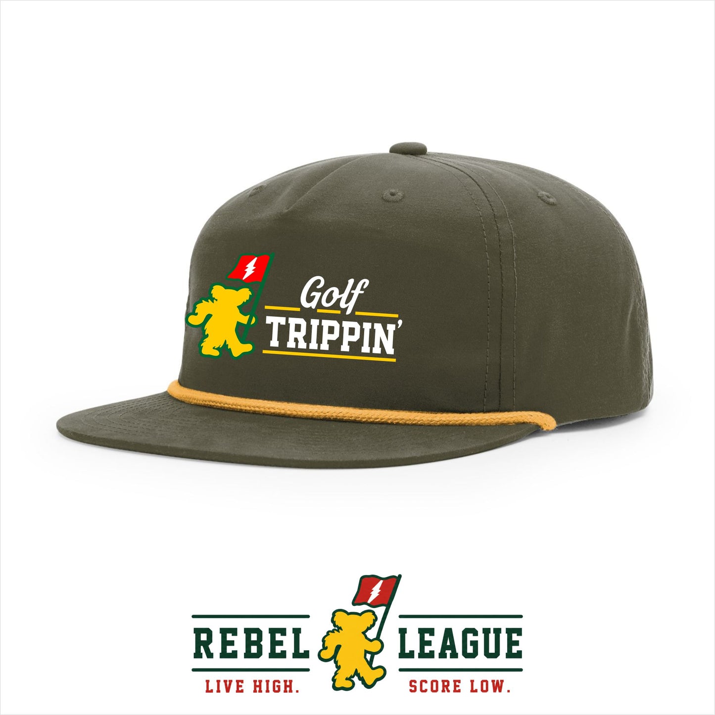 Golf Trippin Gramps Cap Loden Green/Amber
