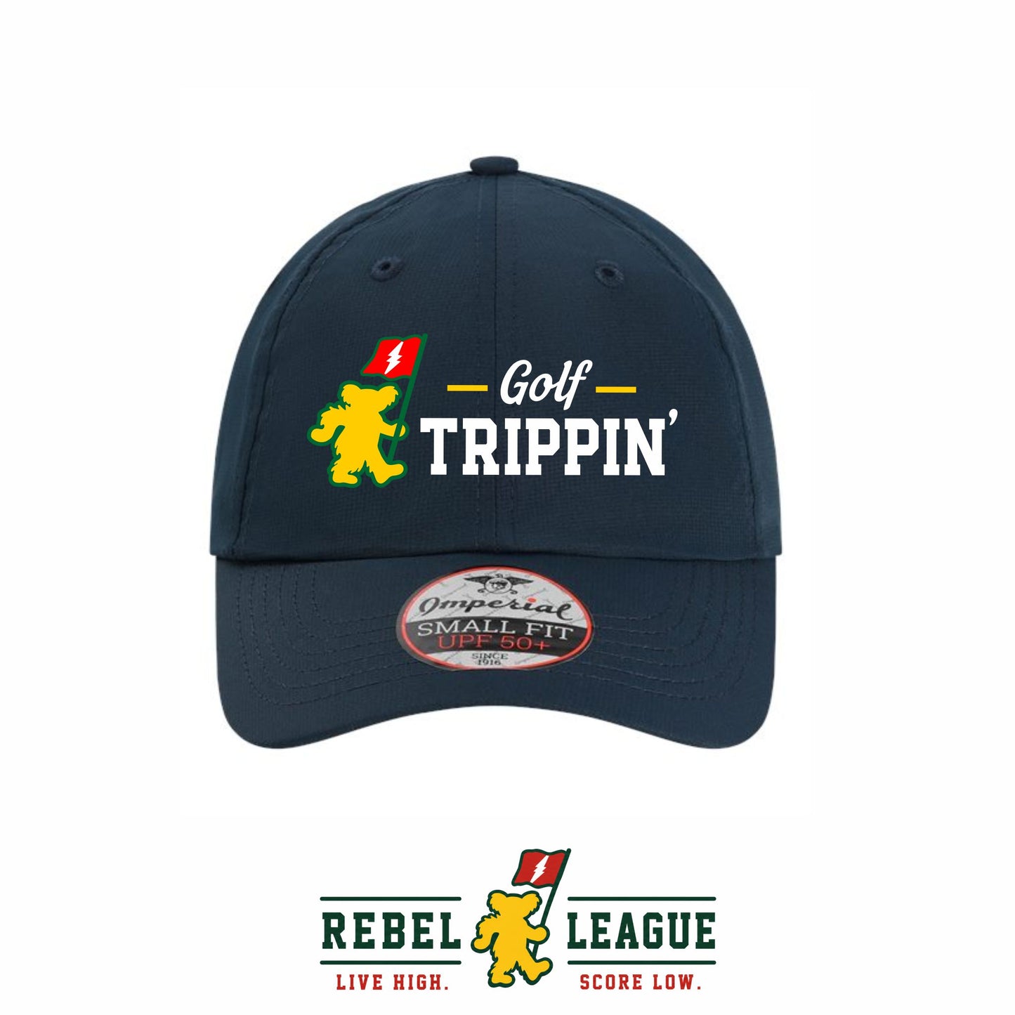 Golf Trippin' Imperial Performance Cap - Navy